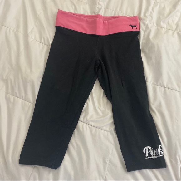 PINK Victoria's Secret Pants - VS Pink cropped yoga pants